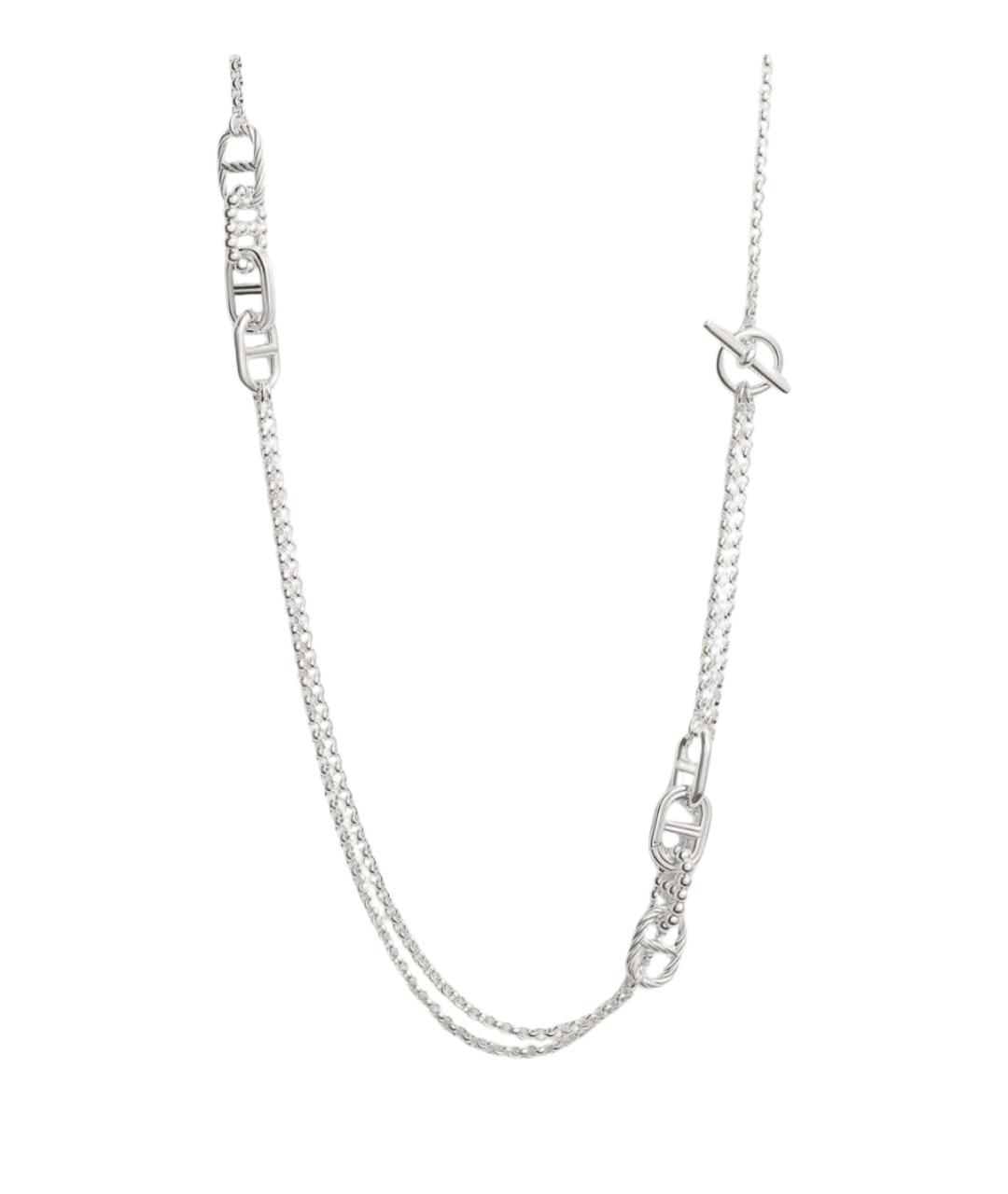 HERMES Серебряное серебряное колье, фото 1