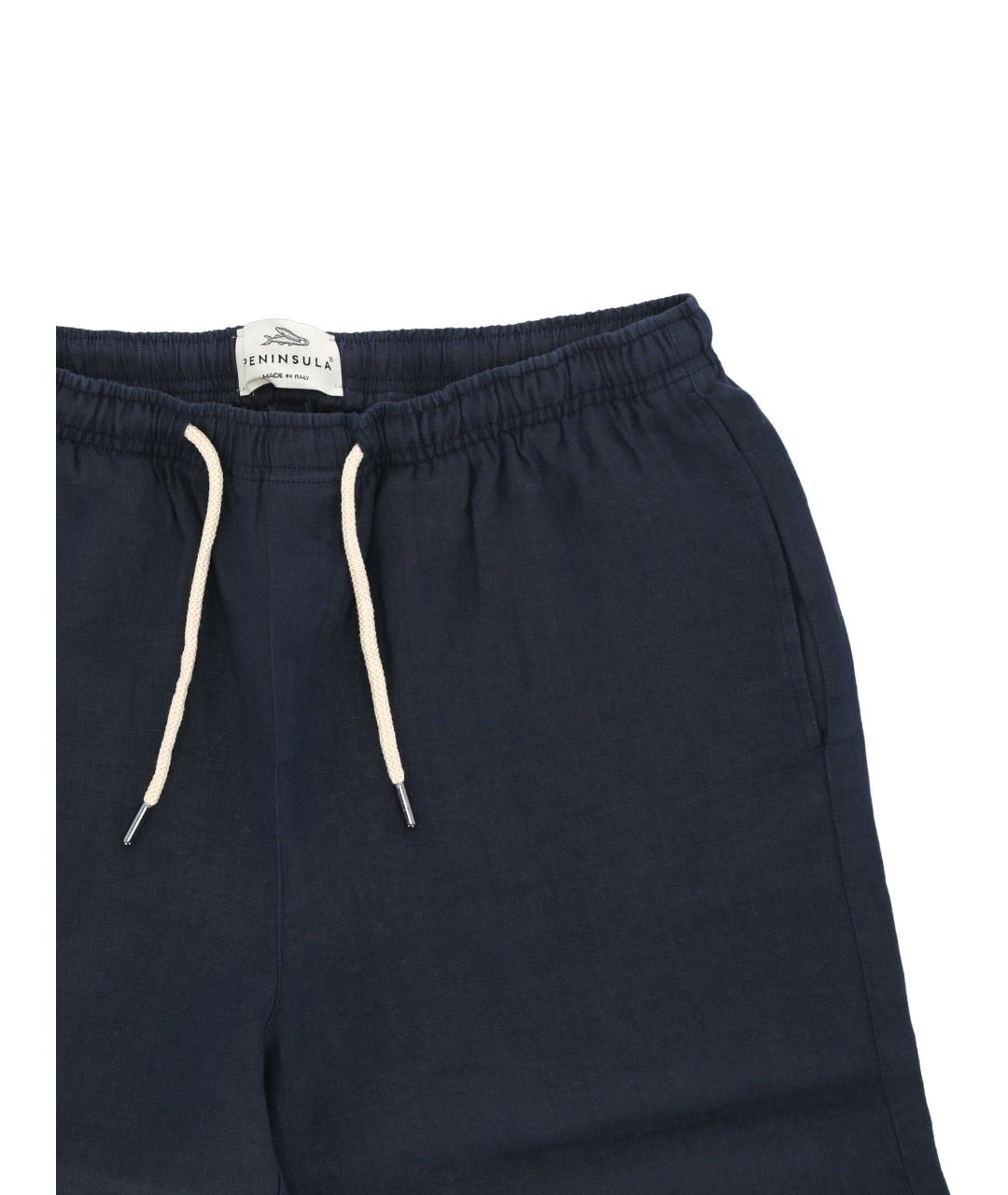 PENINSULA Темно-синие хлопковые шорты, фото 2