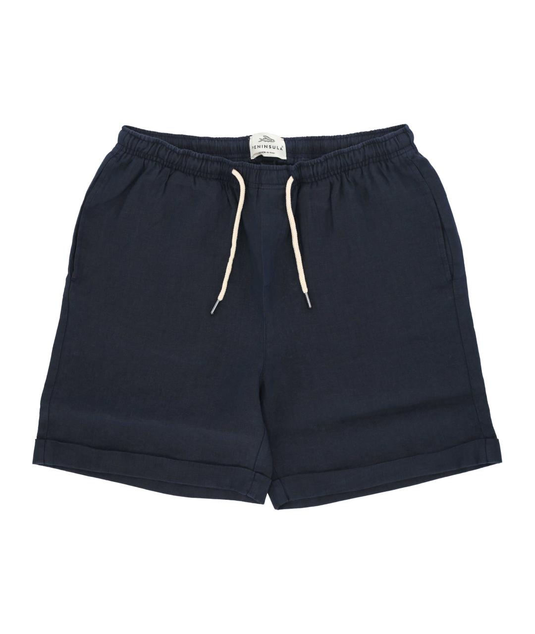 PENINSULA Темно-синие хлопковые шорты, фото 1