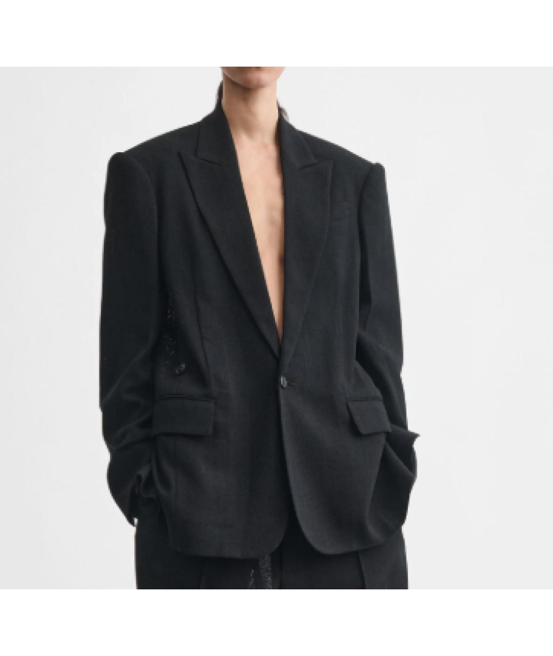 PHOEBE PHILO Черный полиэстеровый жакет/пиджак, фото 3