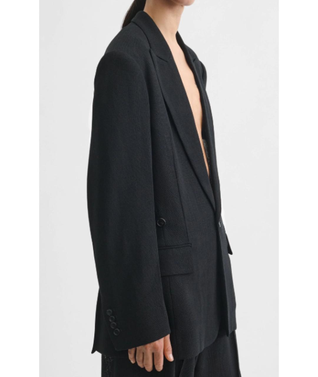 PHOEBE PHILO Черный полиэстеровый жакет/пиджак, фото 5