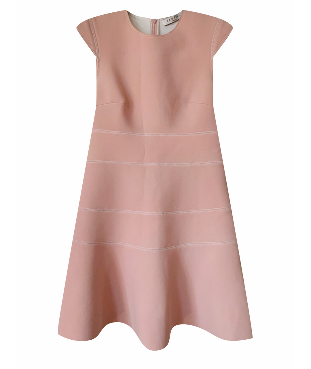 SANDRO Розовое полиэстеровое повседневное платье, фото 1
