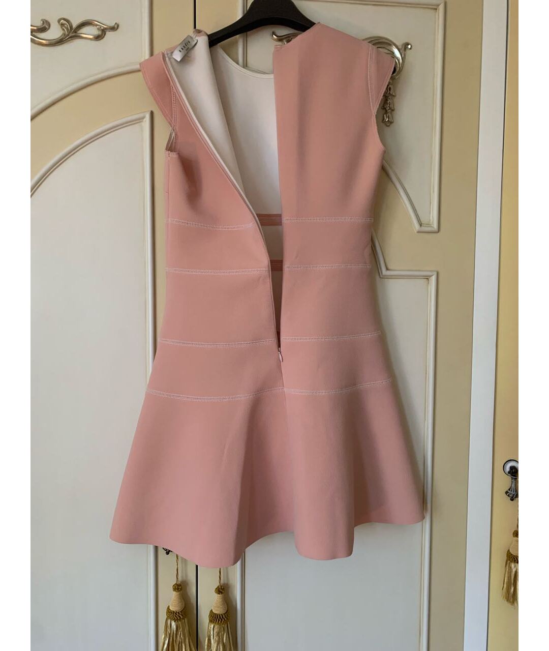 SANDRO Розовое полиэстеровое повседневное платье, фото 2