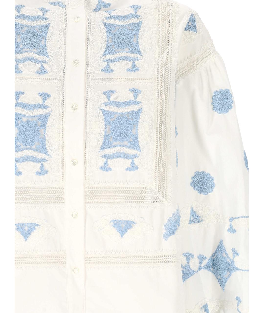 ERMANNO SCERVINO Белая хлопковая рубашка, фото 2