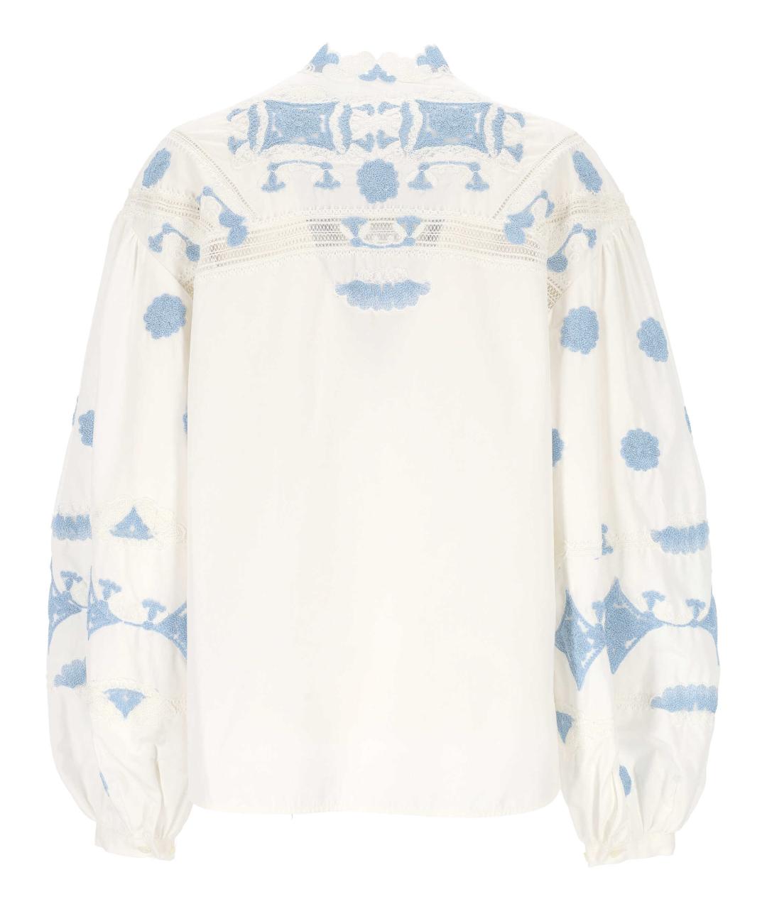 ERMANNO SCERVINO Белая хлопковая рубашка, фото 3