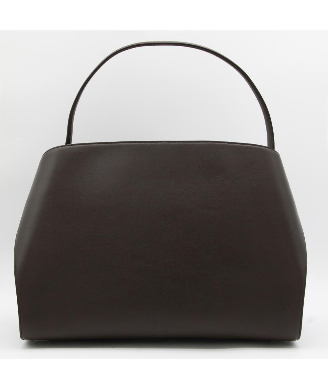 FERRAGAMO Черная кожаная сумка тоут, фото 3