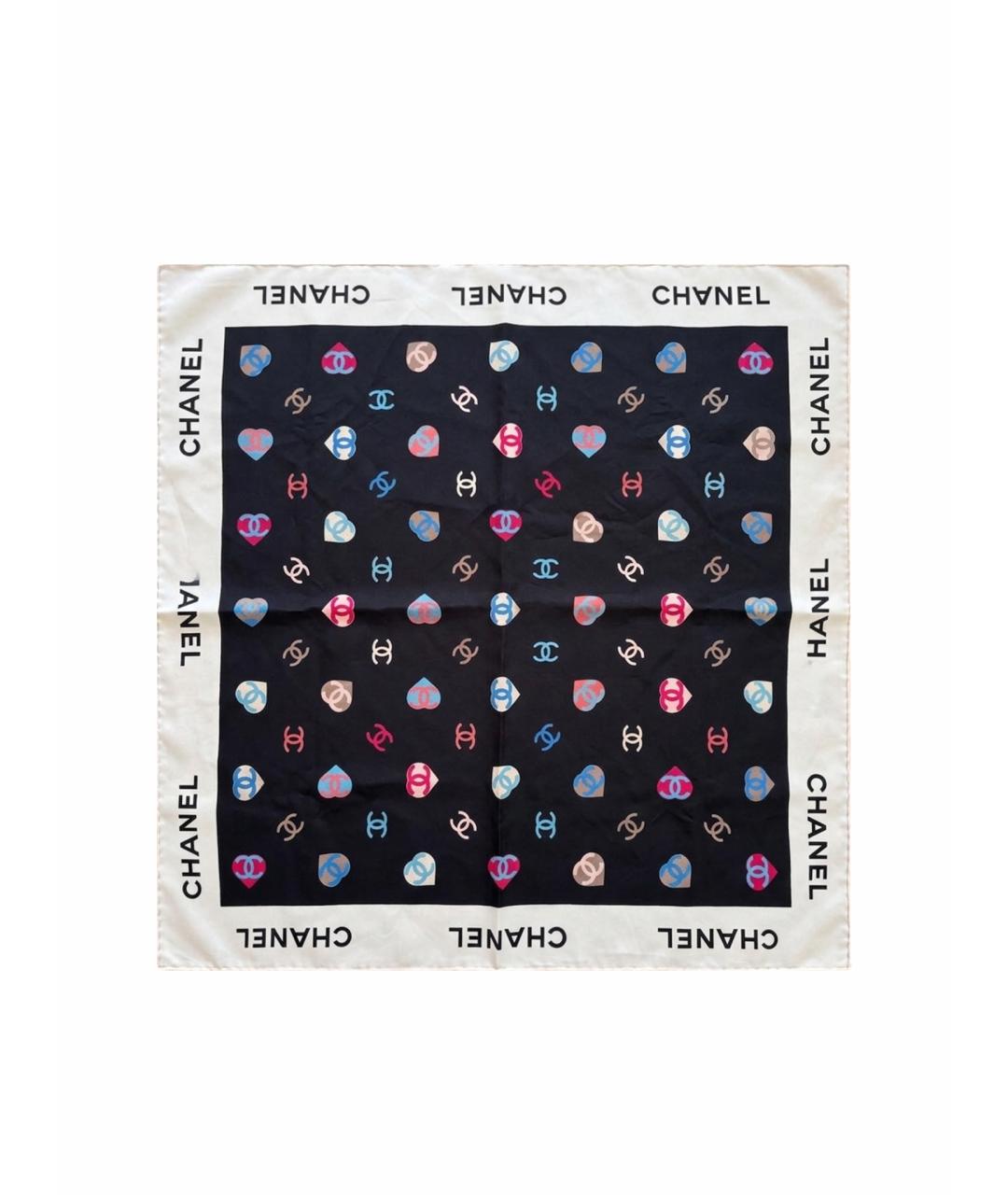 CHANEL Мульти шелковый платок, фото 1