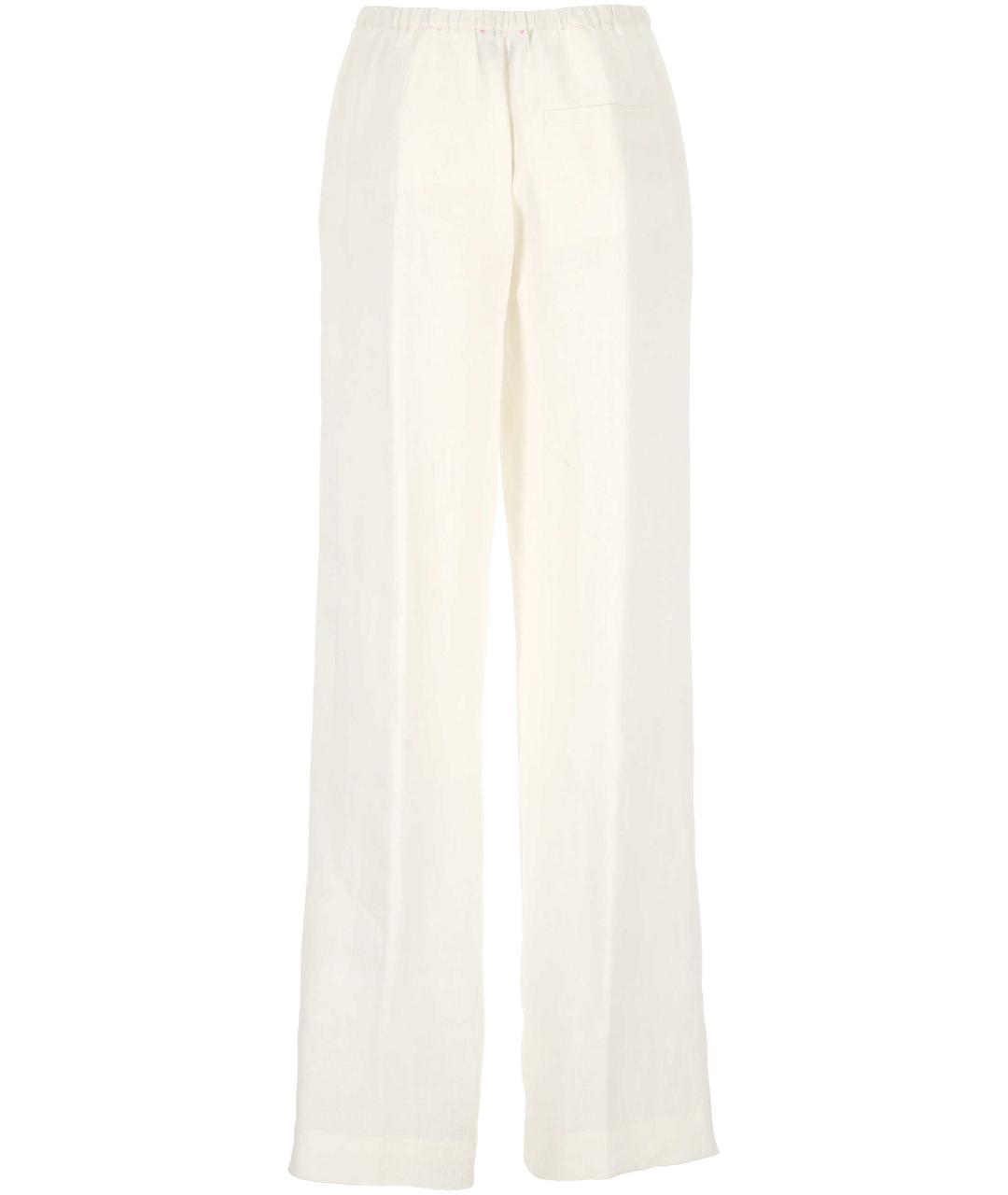 FORTE FORTE Белые прямые брюки, фото 3