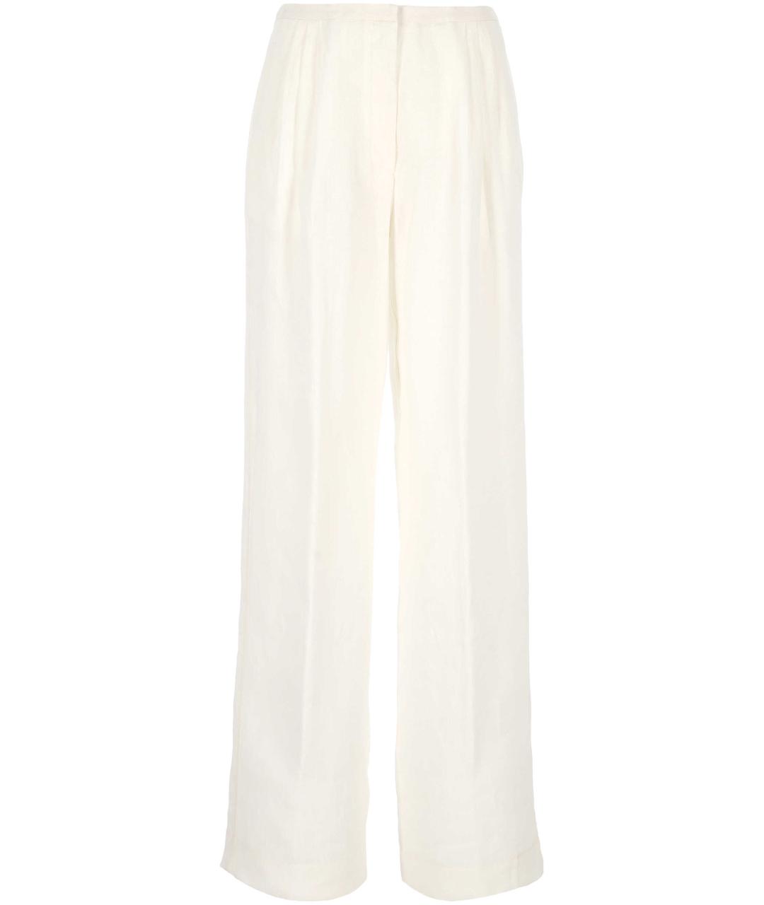 FORTE FORTE Белые прямые брюки, фото 1