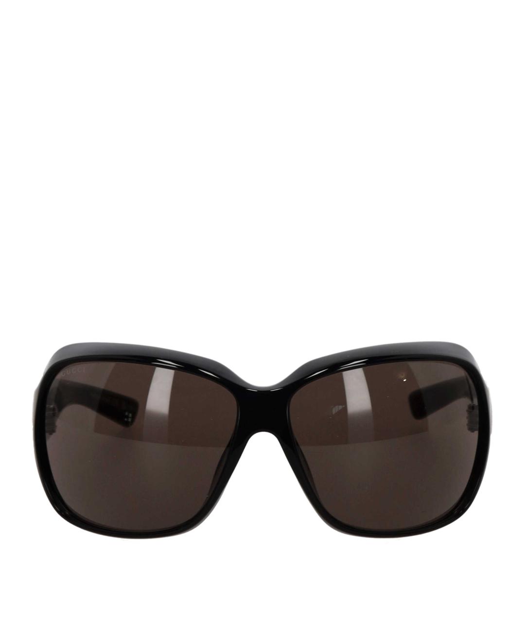 GUCCI Черные пластиковые солнцезащитные очки, фото 1