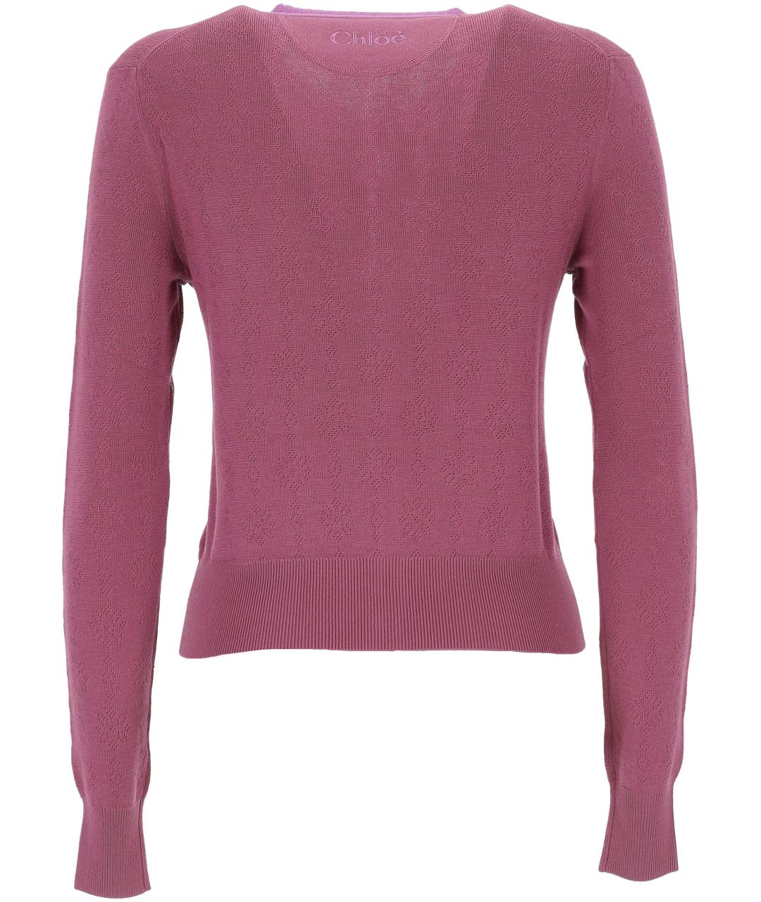 CHLOE Розовый хлопковый кардиган, фото 3