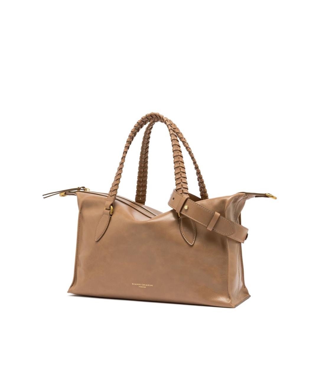 Gianni Chiarini Коричневая кожаная сумка через плечо, фото 2