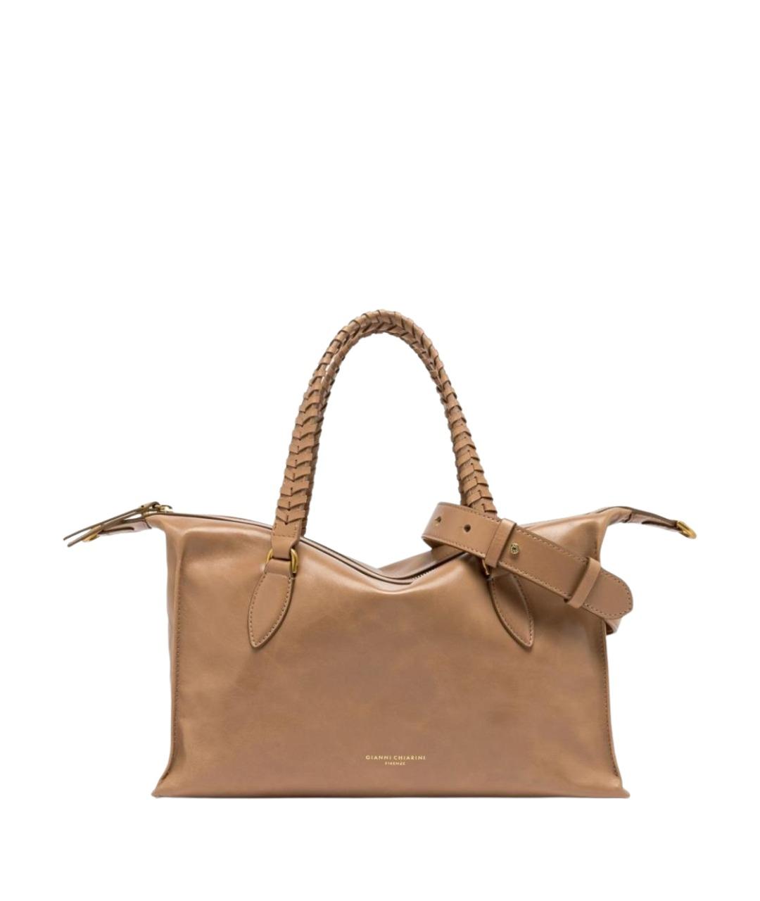 Gianni Chiarini Коричневая кожаная сумка через плечо, фото 1