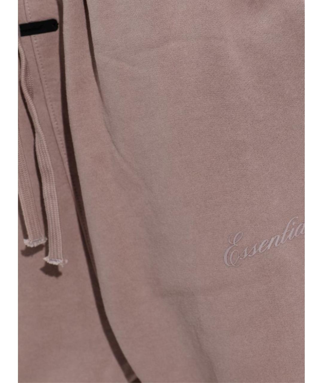 FEAR OF GOD ESSENTIALS Коричневые хлопковые прямые брюки, фото 2