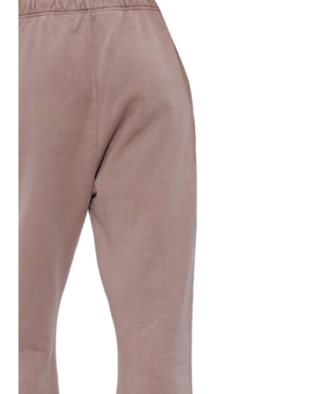 FEAR OF GOD ESSENTIALS Коричневые хлопковые прямые брюки, фото 3