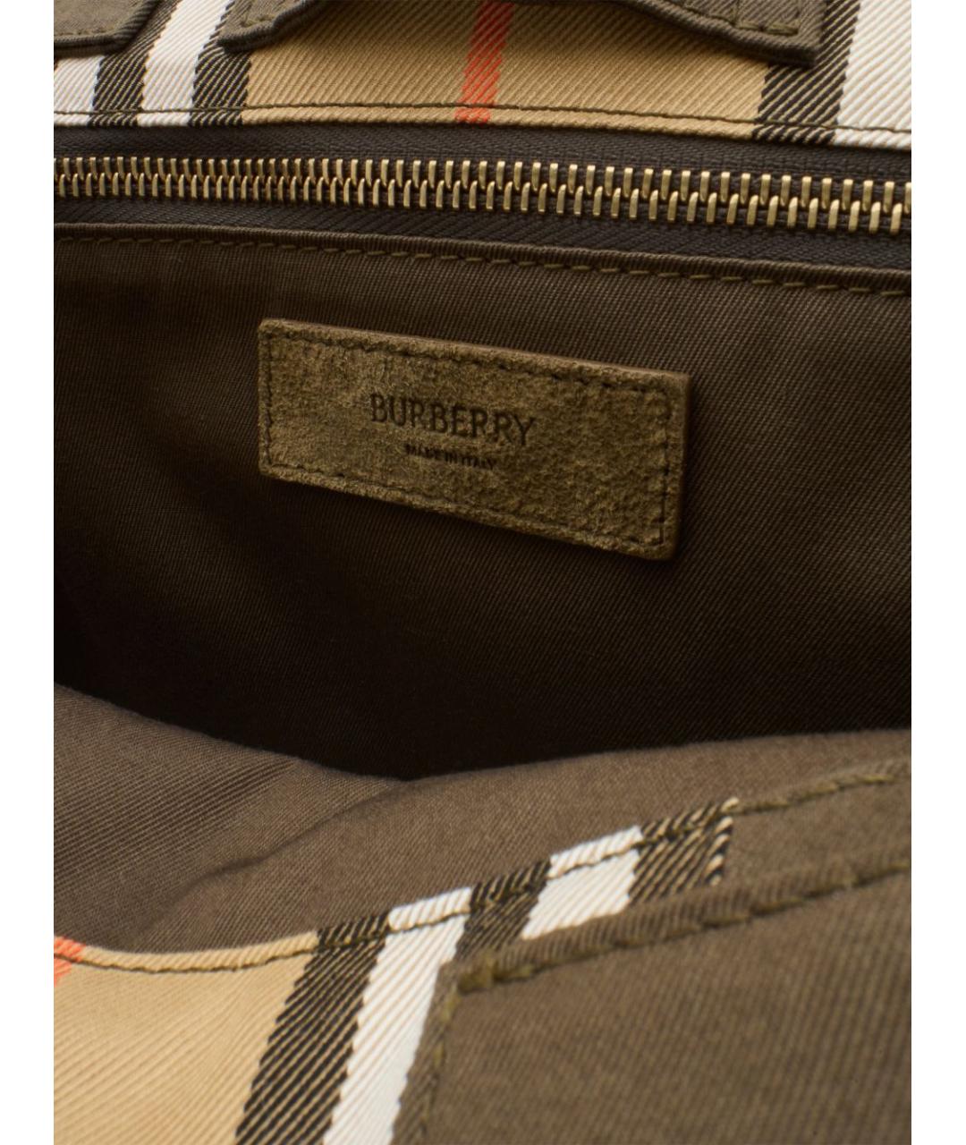 BURBERRY Мульти тканевая сумка тоут, фото 4
