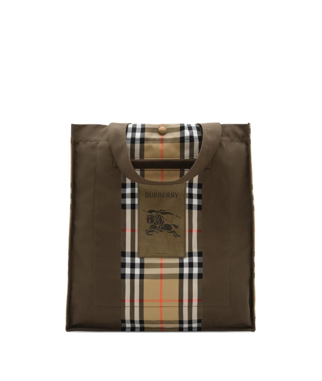 BURBERRY Мульти тканевая сумка тоут, фото 1