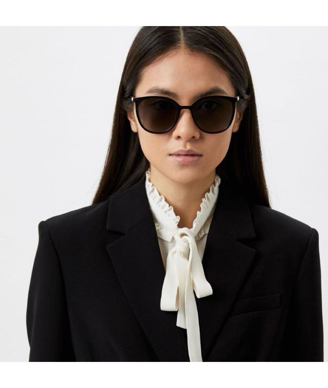 JIMMY CHOO Черные пластиковые солнцезащитные очки, фото 7