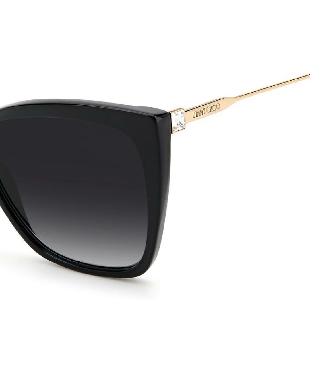 JIMMY CHOO Черные пластиковые солнцезащитные очки, фото 3
