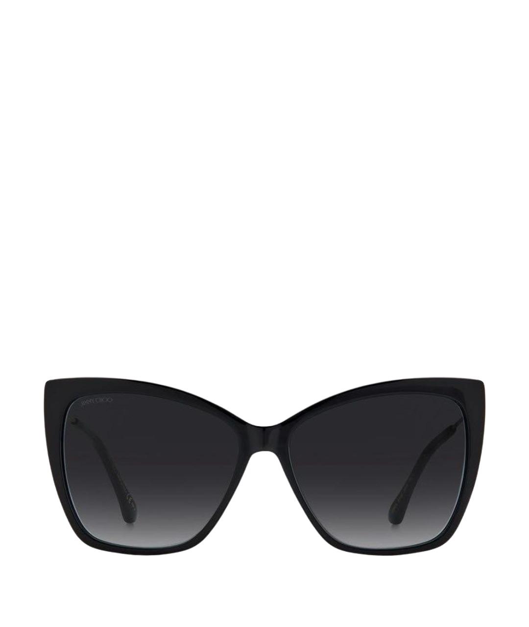 JIMMY CHOO Черные пластиковые солнцезащитные очки, фото 1