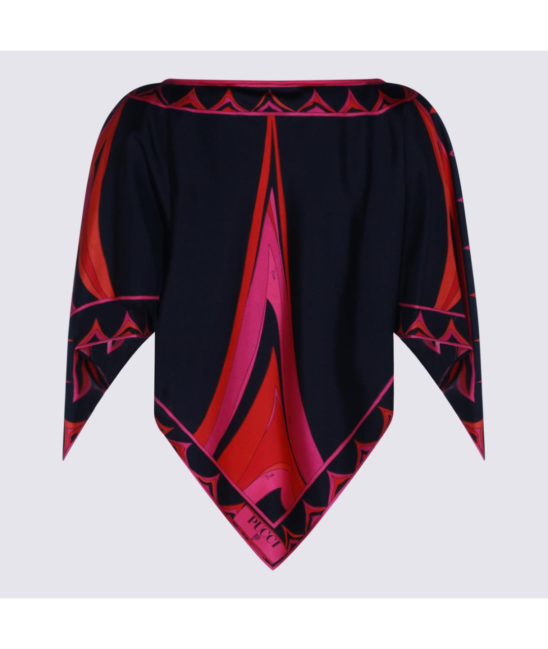 EMILIO PUCCI Мульти шелковая блузы, фото 2