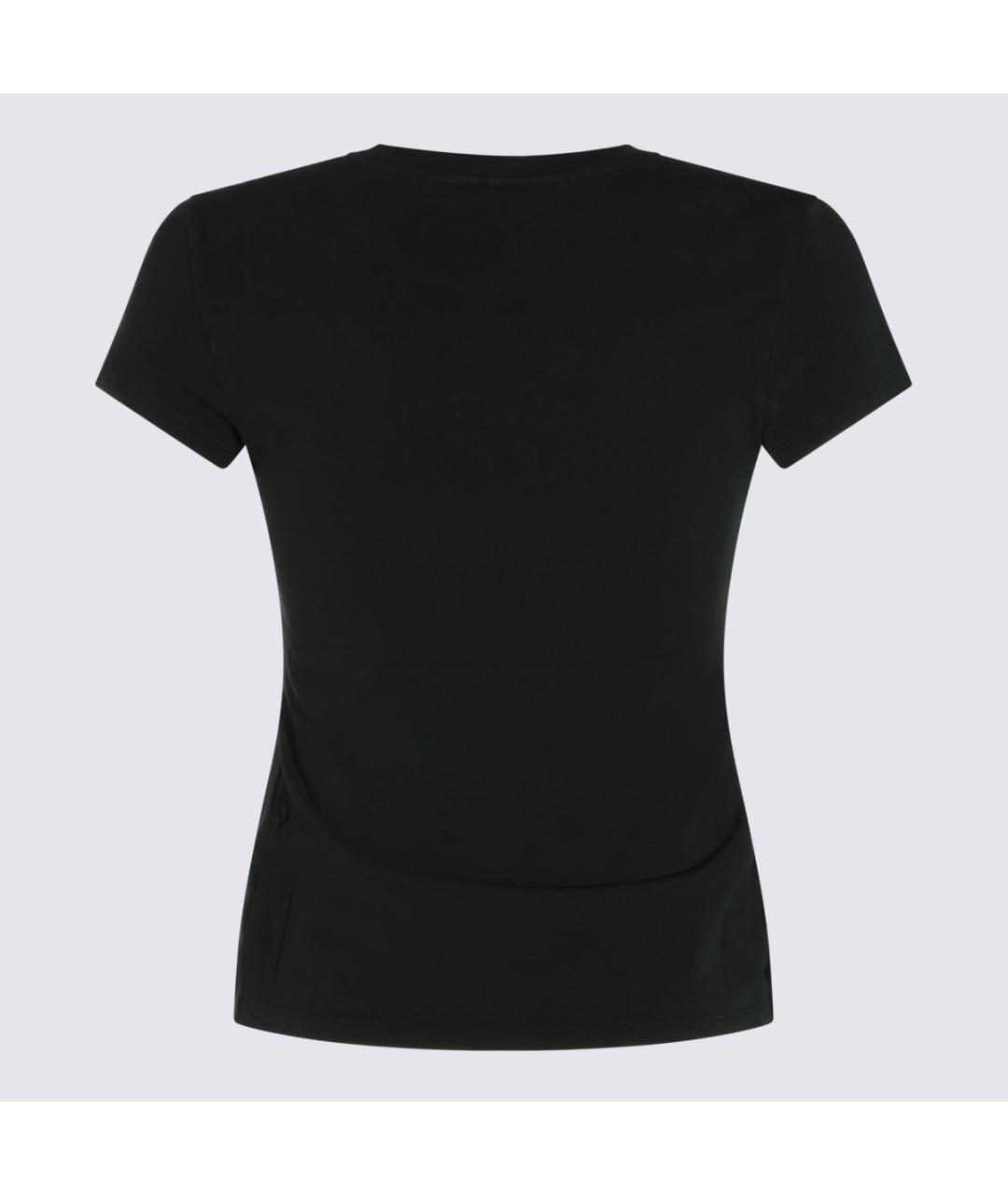 ALEXANDER WANG Черная хлопковая футболка, фото 2