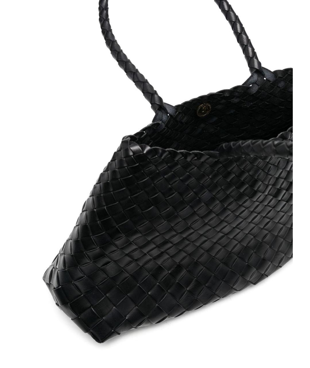 Dragon Diffusion Черная кожаная сумка тоут, фото 3