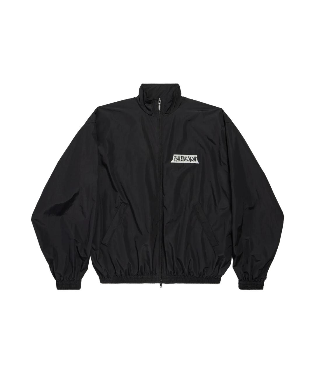 BALENCIAGA Черная полиэстеровая куртка, фото 1