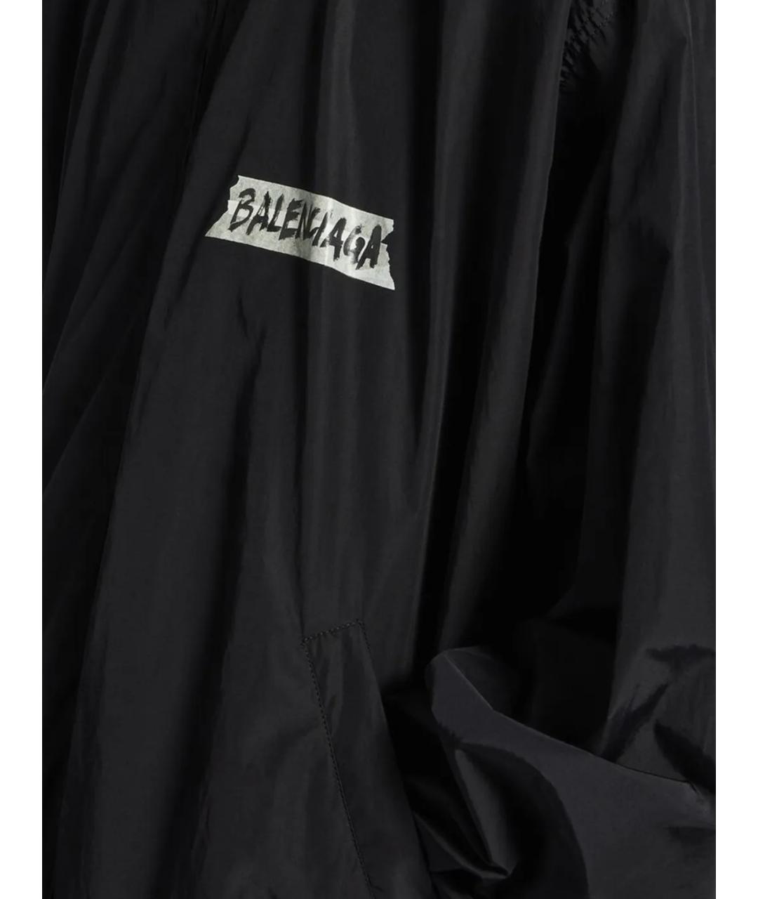 BALENCIAGA Черная полиэстеровая куртка, фото 2