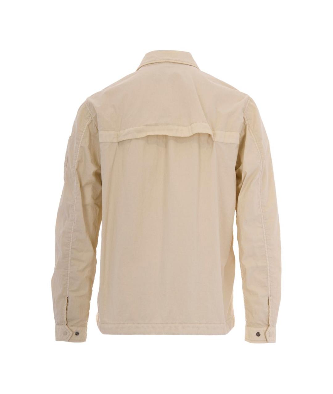 CP COMPANY Бежевая хлопковая кэжуал рубашка, фото 3