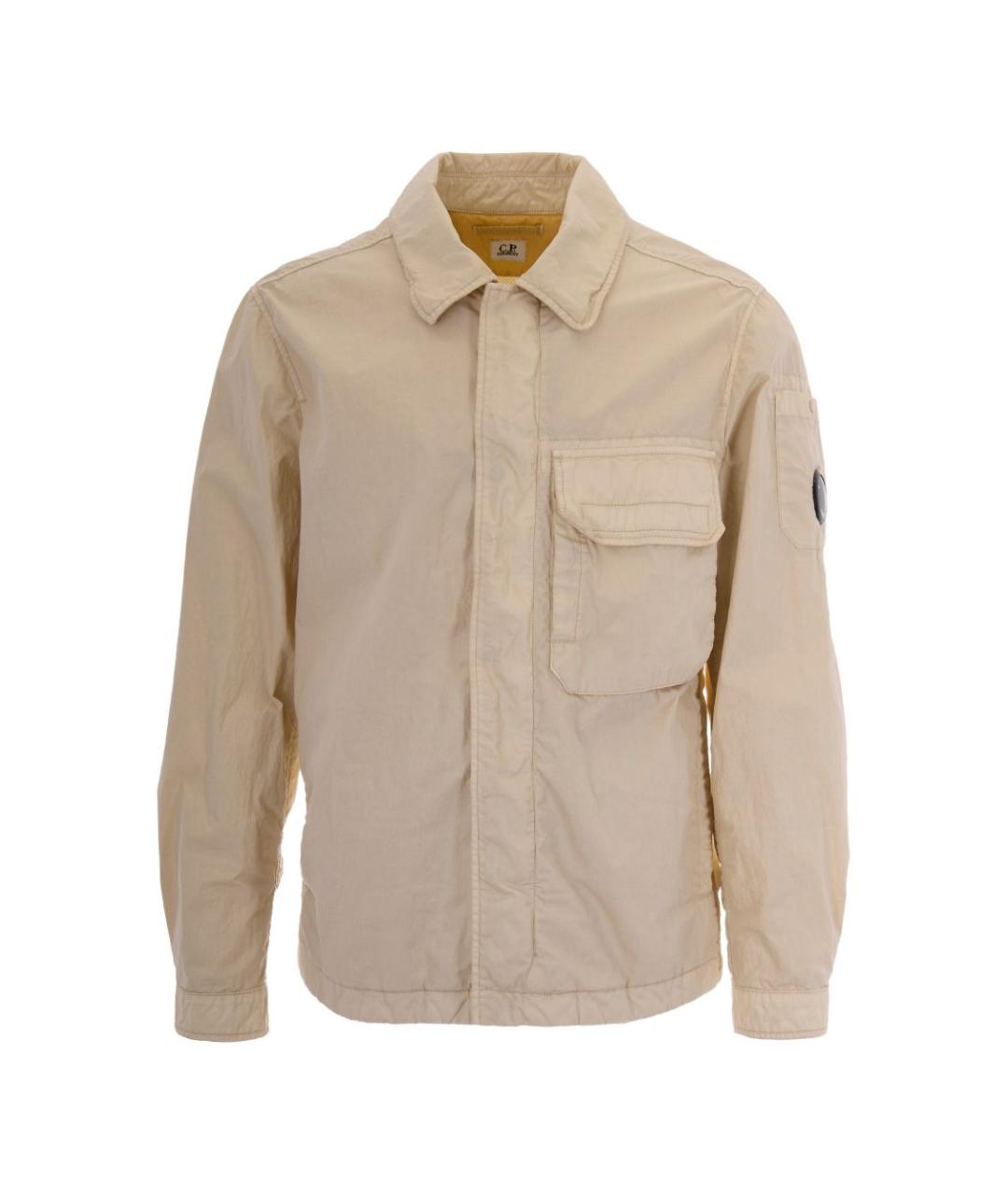 CP COMPANY Бежевая хлопковая кэжуал рубашка, фото 1