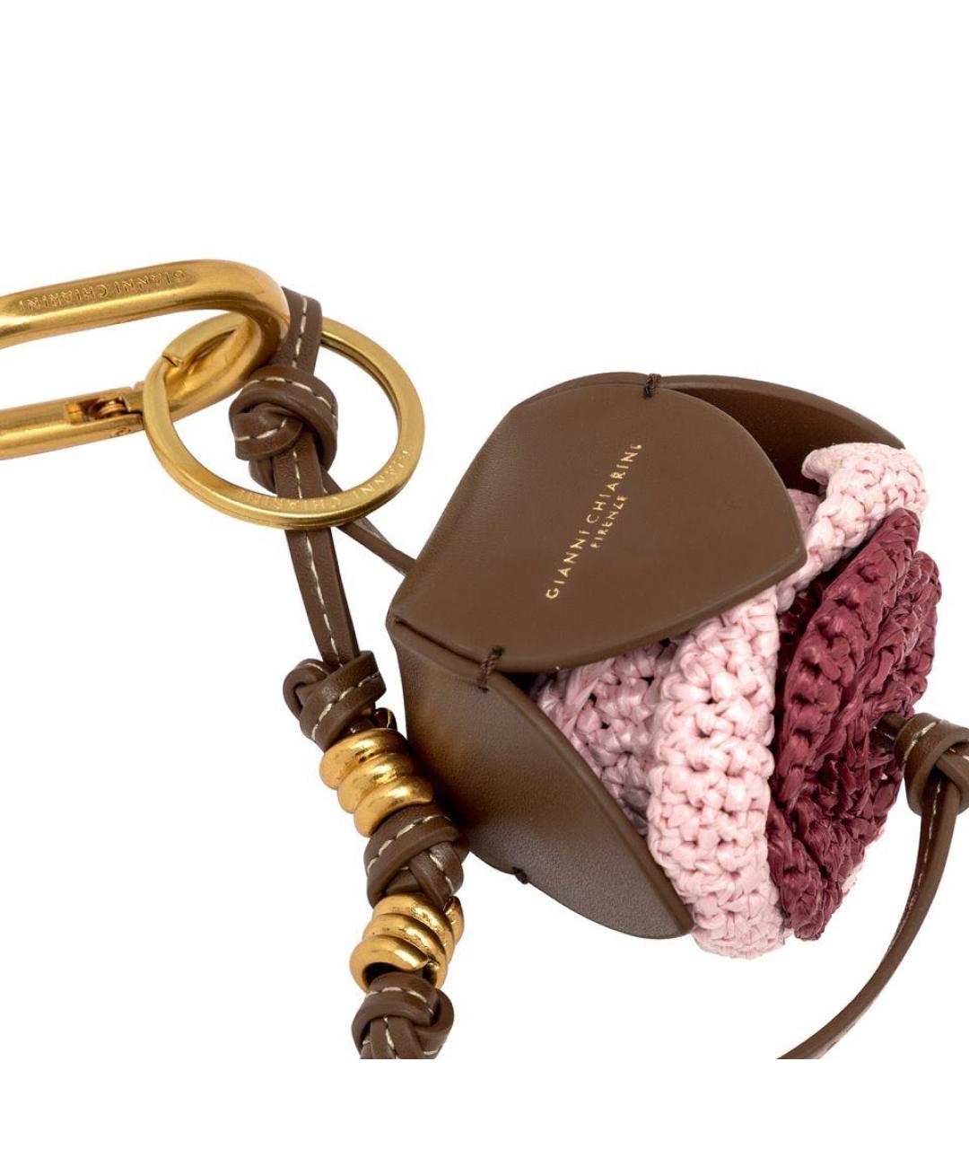 Gianni Chiarini Коричневый брелок, фото 2