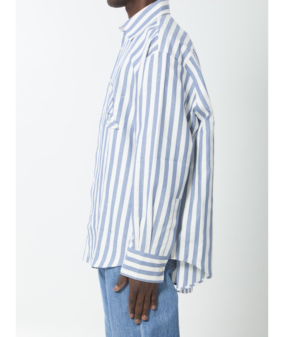 JACQUEMUS Голубая хлопковая кэжуал рубашка, фото 4