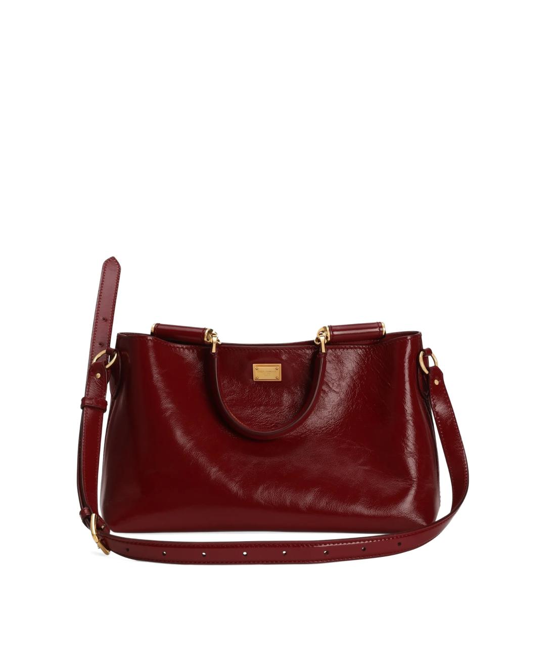 DOLCE&GABBANA Красная кожаная сумка через плечо, фото 3