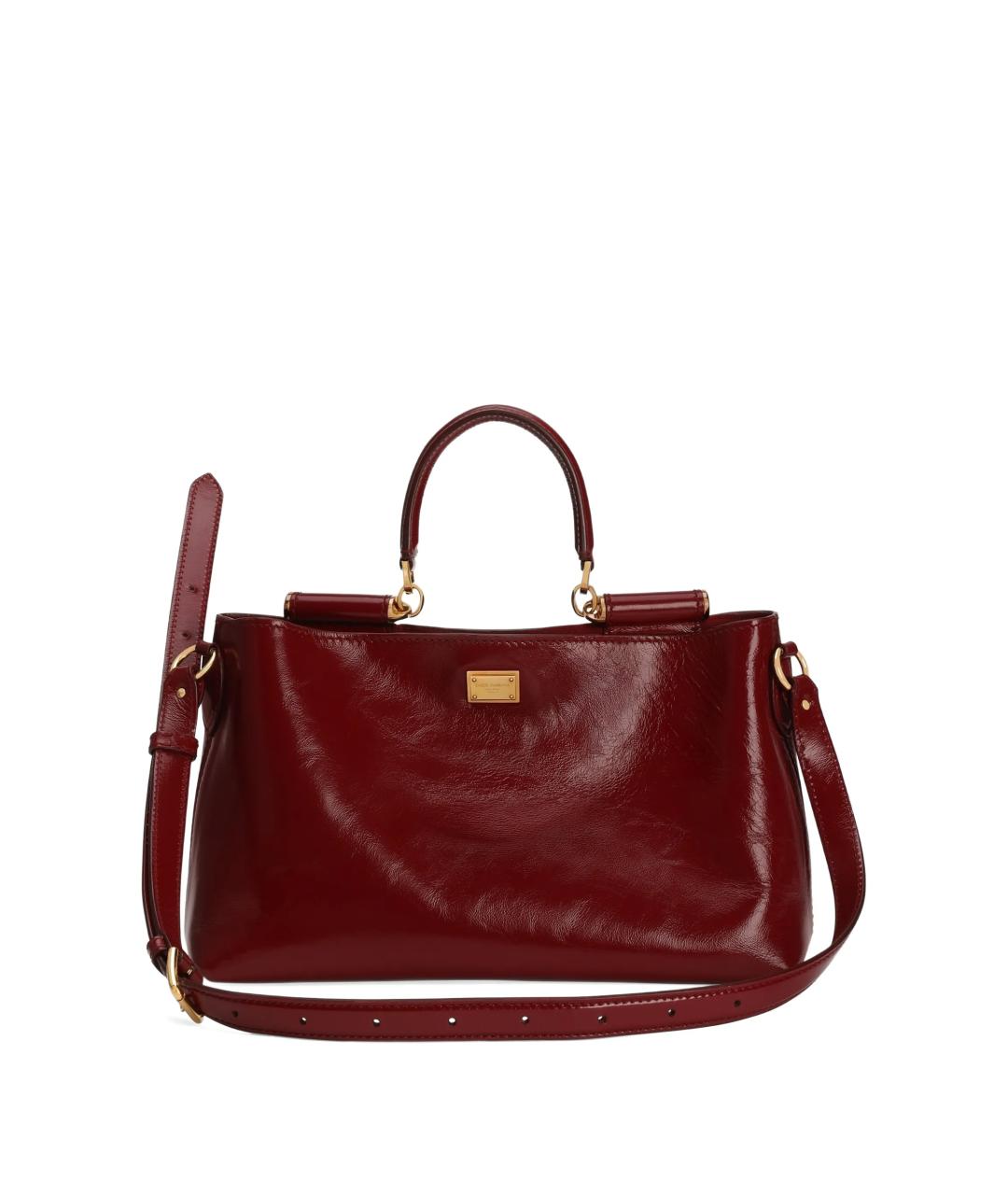 DOLCE&GABBANA Красная кожаная сумка через плечо, фото 4