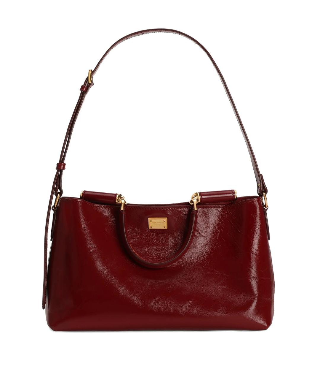 DOLCE&GABBANA Красная кожаная сумка через плечо, фото 1