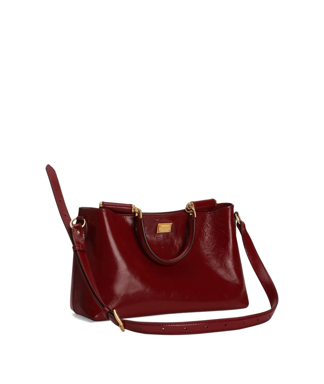 DOLCE&GABBANA Красная кожаная сумка через плечо, фото 2