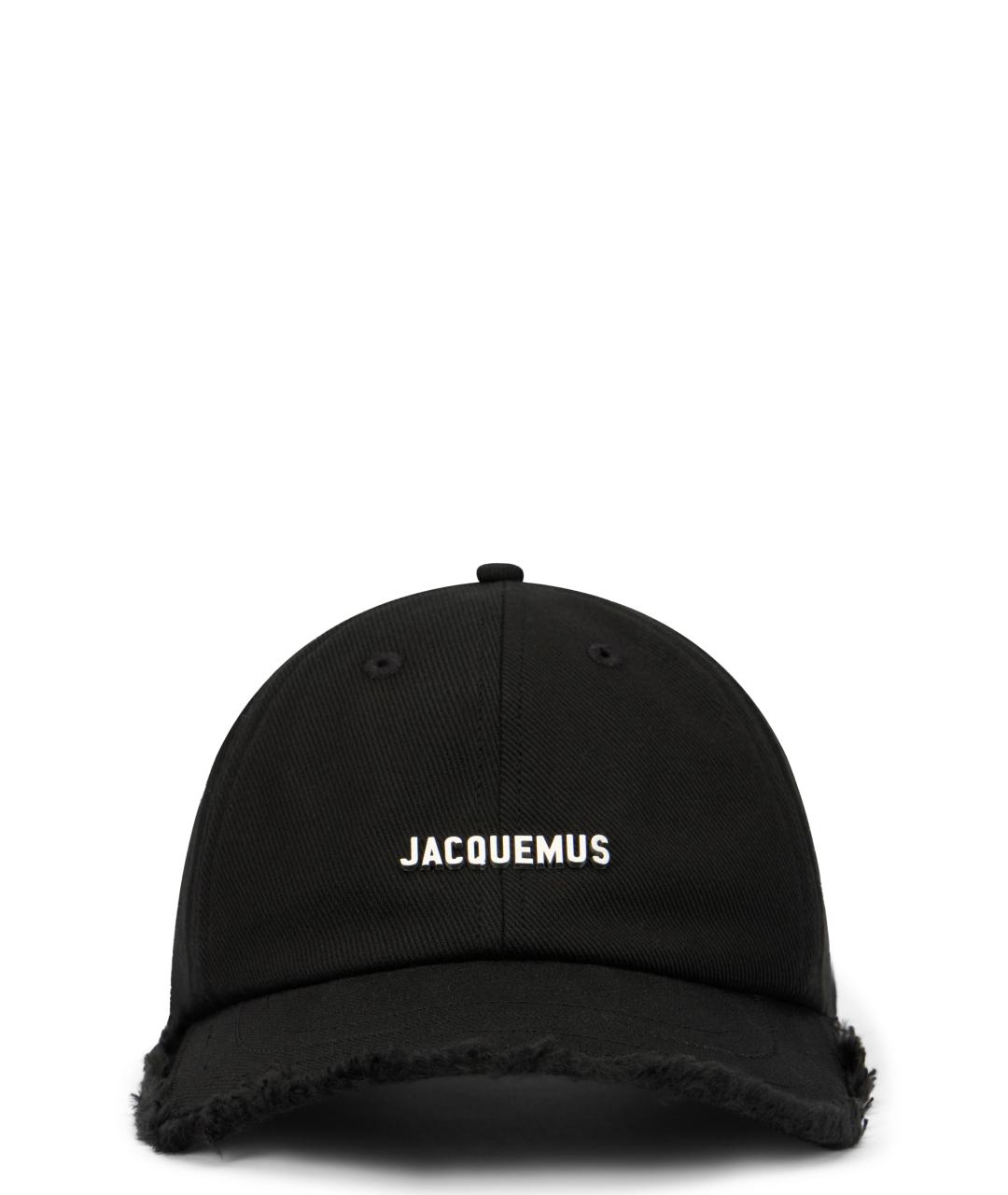 JACQUEMUS Черная хлопковая кепка, фото 1