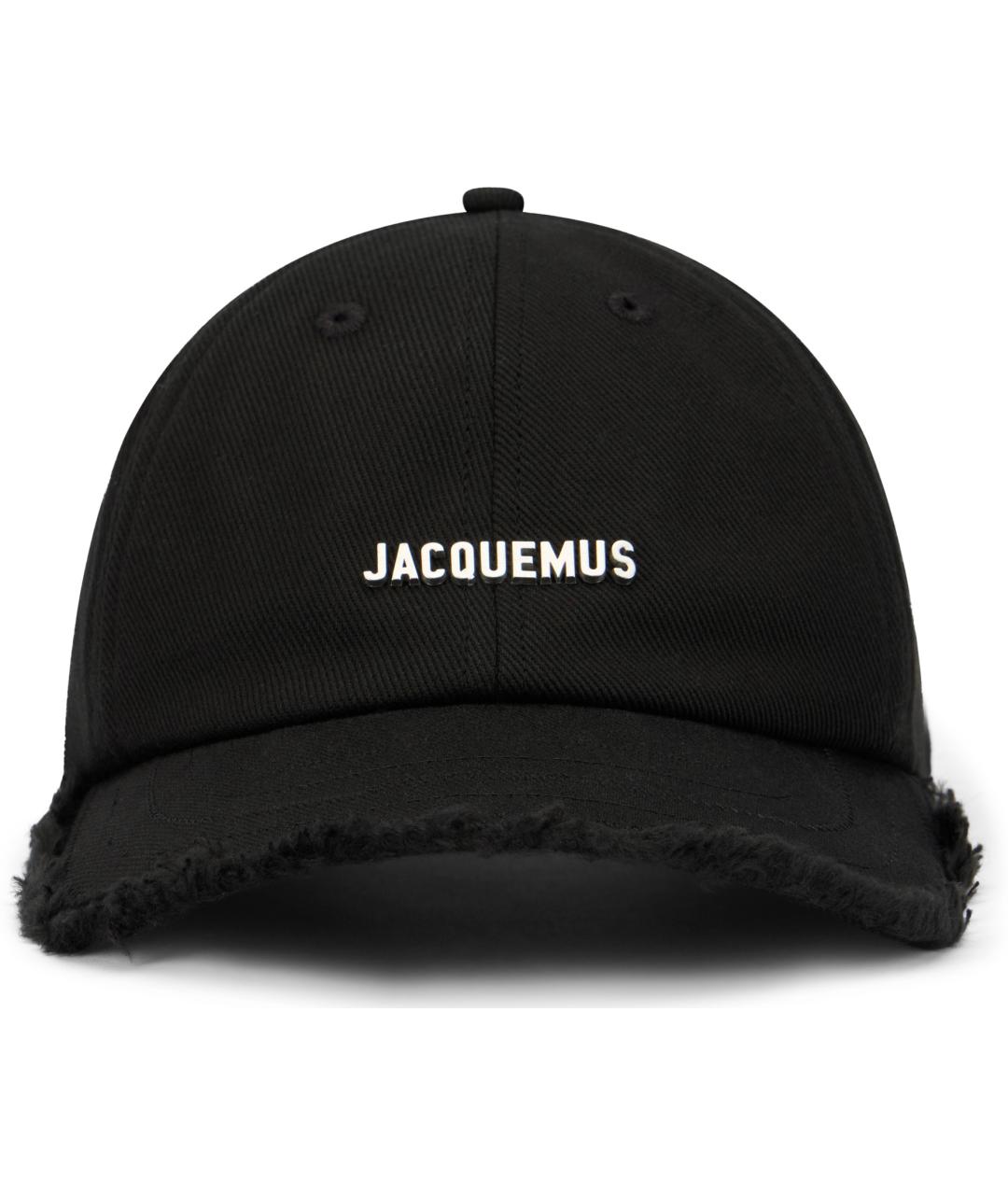 JACQUEMUS Черная хлопковая кепка, фото 2