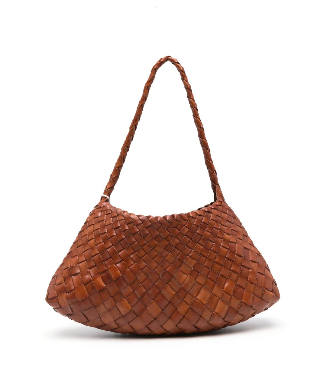 Dragon Diffusion Коричневая кожаная сумка тоут, фото 1