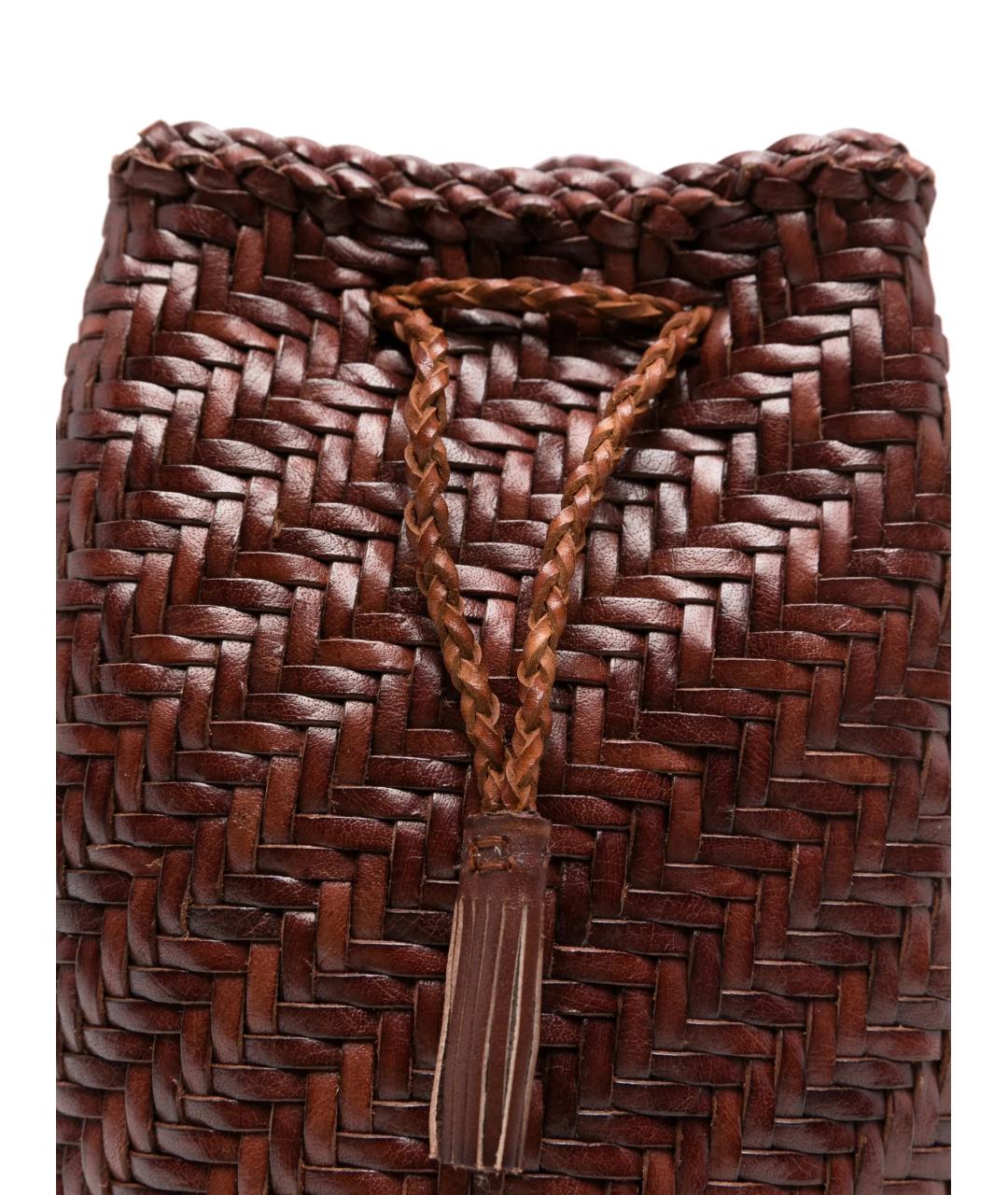 Dragon Diffusion Коричневая кожаная сумка через плечо, фото 2