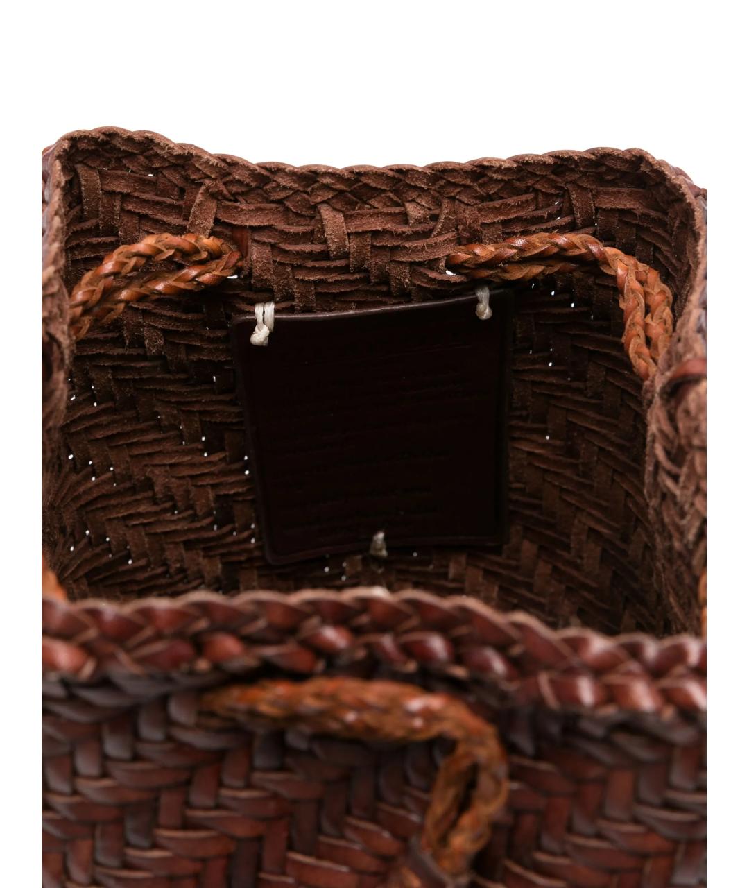 Dragon Diffusion Коричневая кожаная сумка через плечо, фото 4