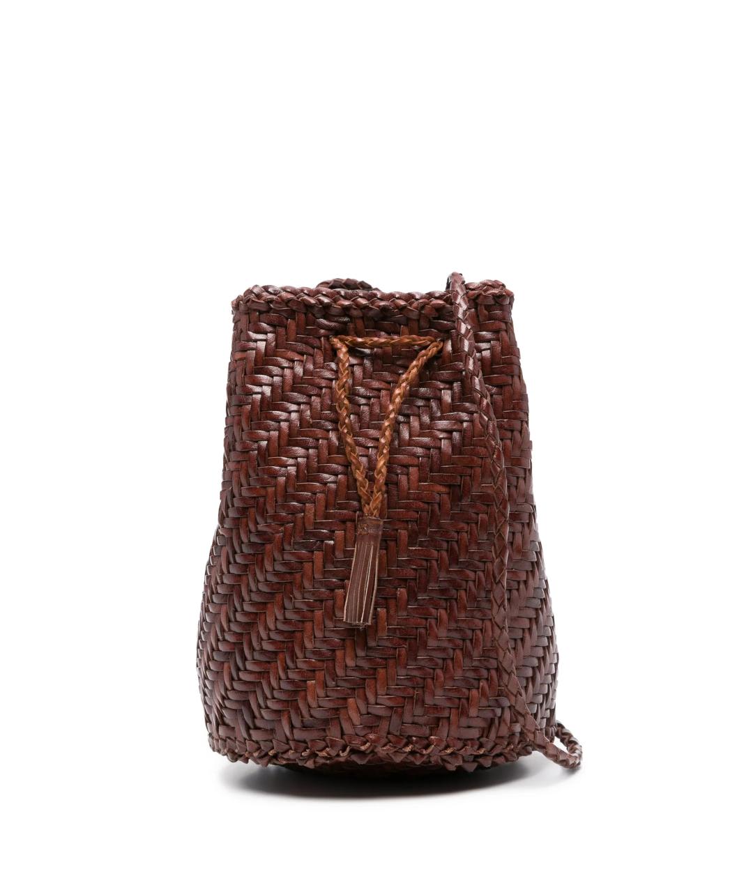 Dragon Diffusion Коричневая кожаная сумка через плечо, фото 1