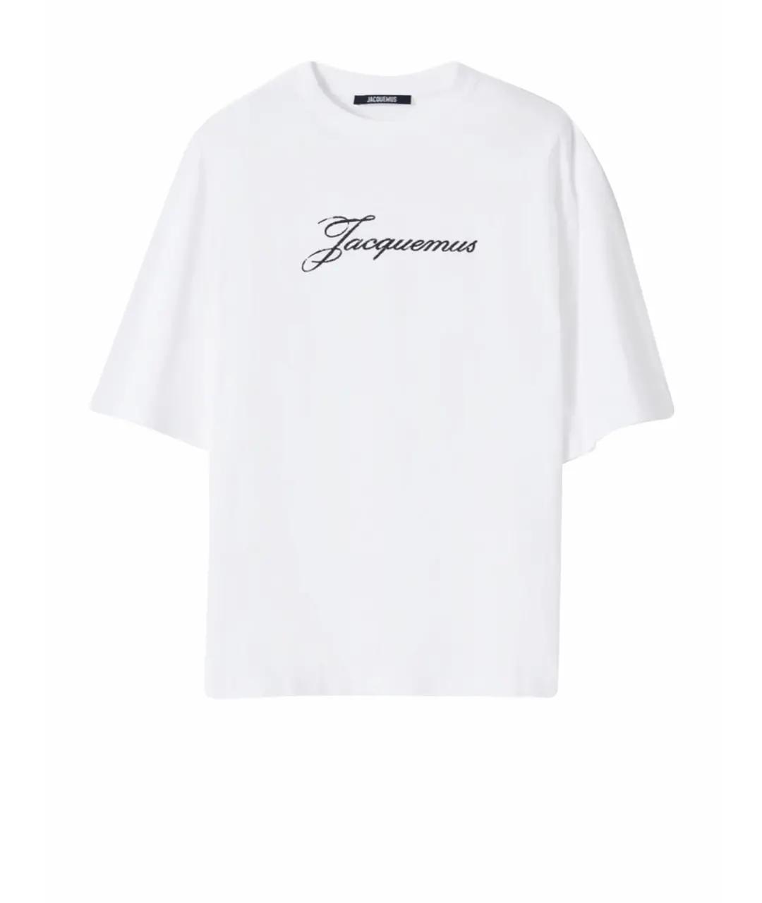 JACQUEMUS Белая хлопковая футболка, фото 1