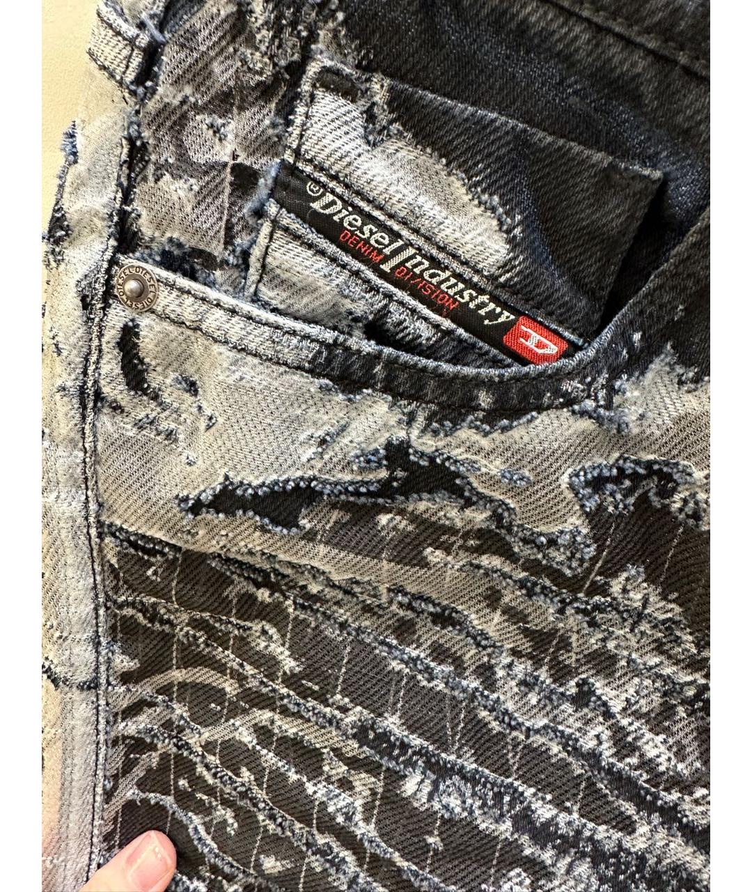 DIESEL Темно-синие хлопковые джинсы клеш, фото 5