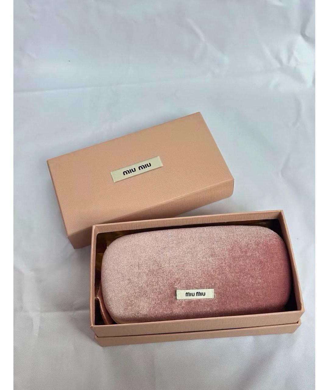 MIU MIU Черные пластиковые солнцезащитные очки, фото 5