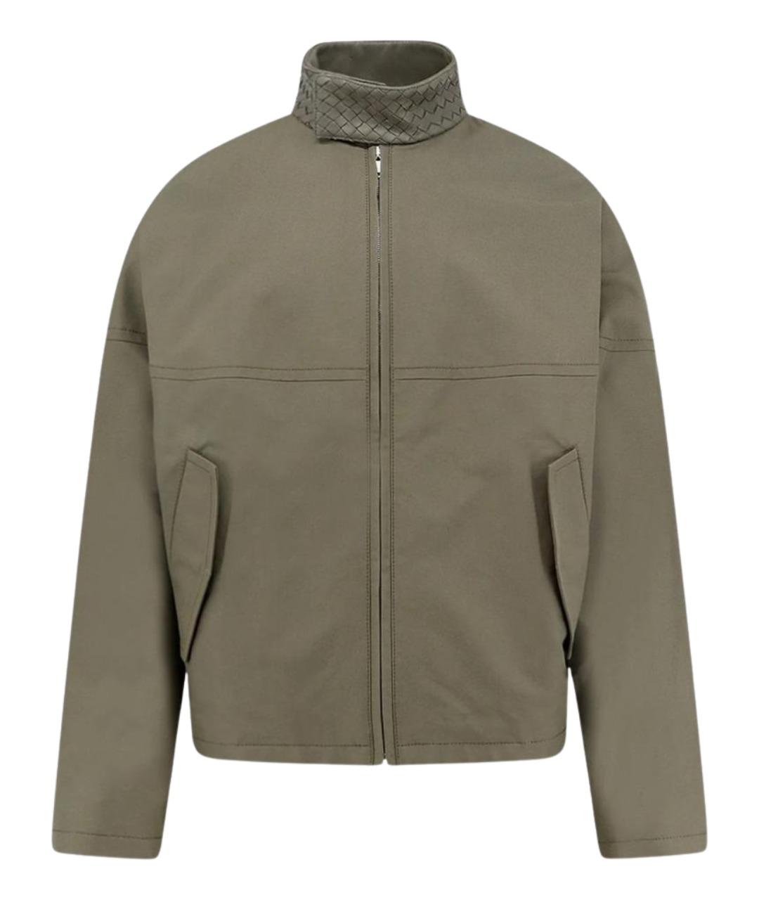 BOTTEGA VENETA Зеленая хлопковая куртка, фото 1