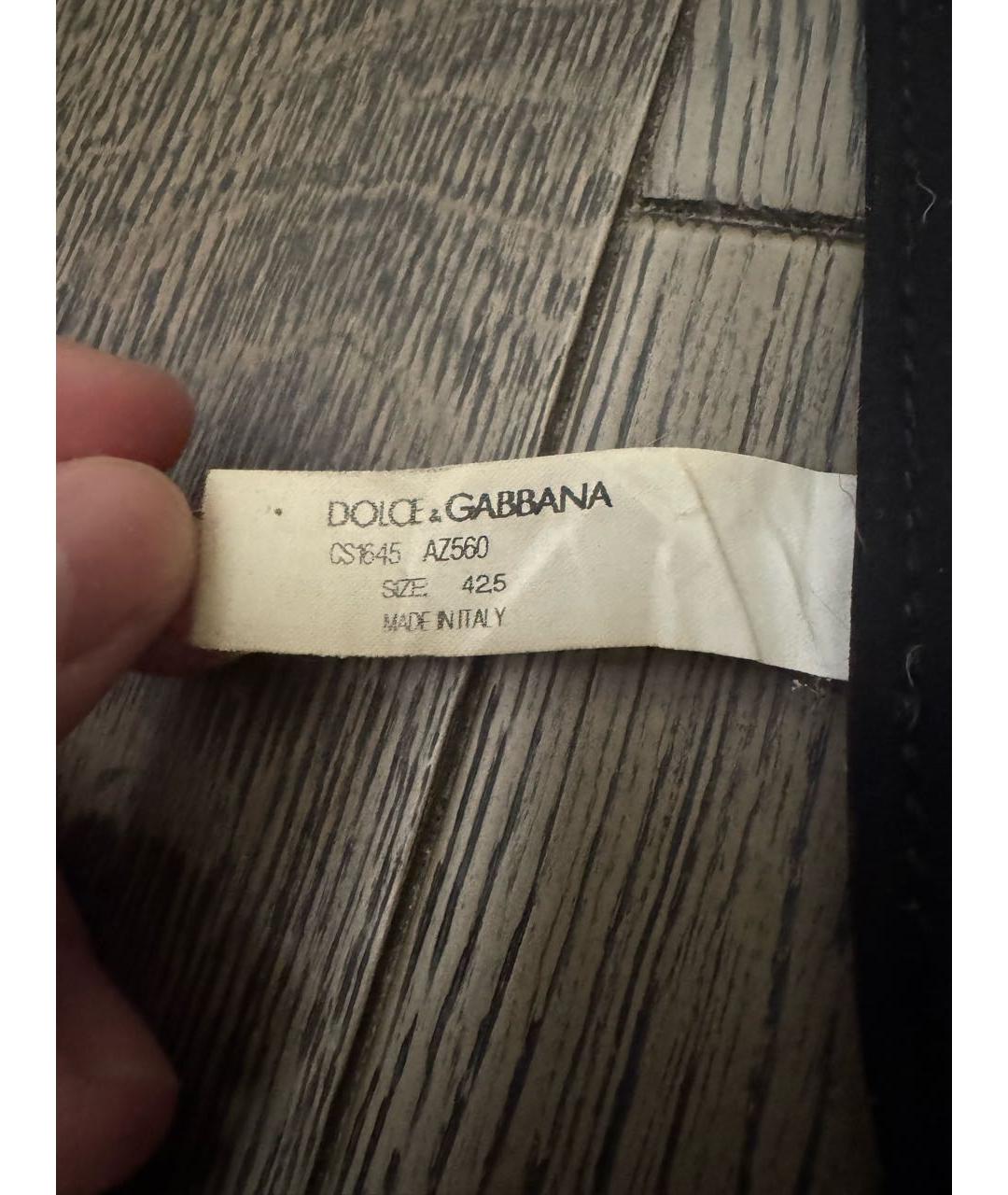 DOLCE&GABBANA Красные текстильные высокие кроссовки / кеды, фото 3