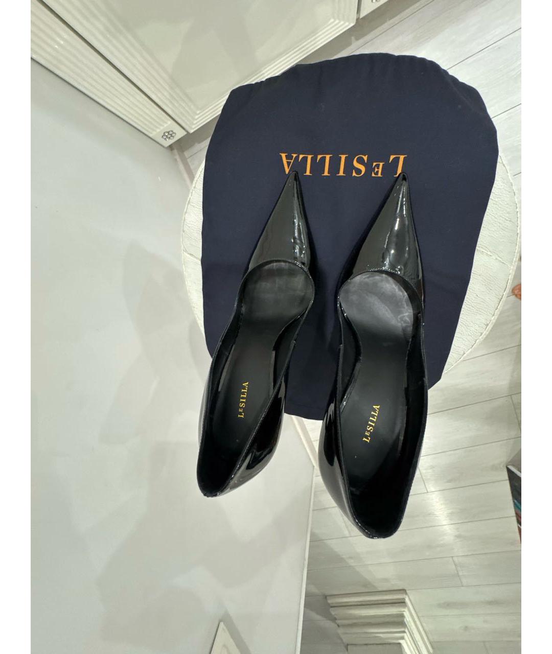 LE SILLA Черные туфли из лакированной кожи, фото 3