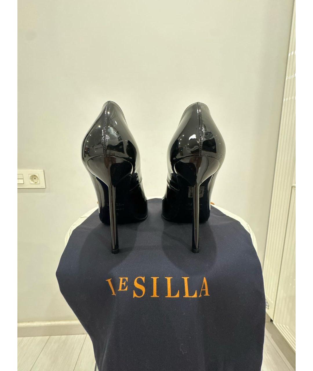 LE SILLA Черные туфли из лакированной кожи, фото 4